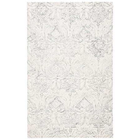 Safavieh 3 x 5 ft. Metro Contemporary Rectangle Area Rug Grey & Ivory MET850F-3